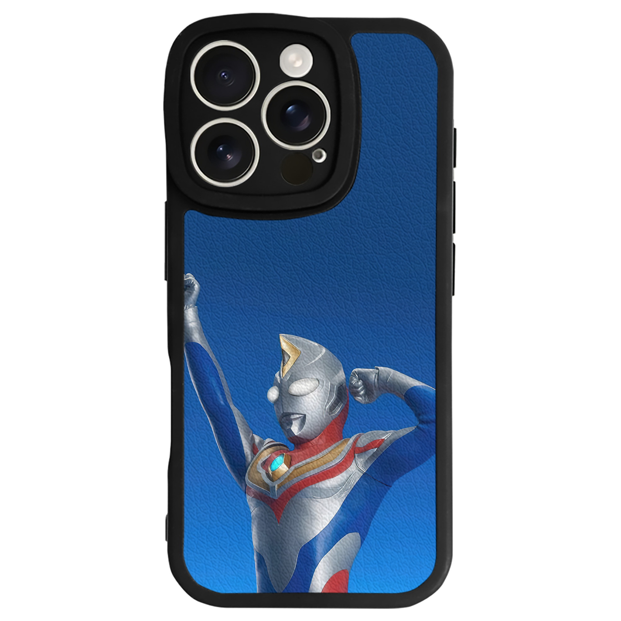 （画像用） ウルトラマン Ultraman 【iPhone 16シリーズ対応】シリコンスマホケース（レザー調） 材質：シリコン